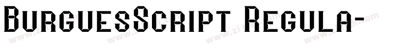 BurguesScript Regula字体转换